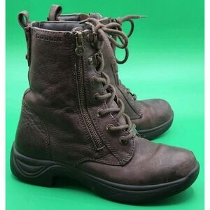 DUBLIN Tilly Brown Leather Boots Side Zip Size US 8 - UK 5.5 - Equestrian Riding